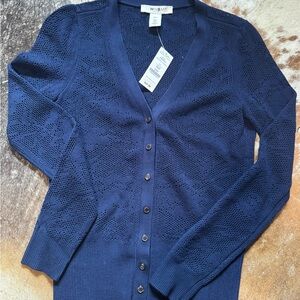 White House Black Market Deep Blue Cardigan